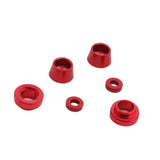 Maxbell Front Steering Bushing Spacer Kit Easy to Install Aluminum Steering Red