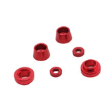 Maxbell Front Steering Bushing Spacer Kit Easy to Install Aluminum Steering Red