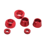 Maxbell Front Steering Bushing Spacer Kit Easy to Install Aluminum Steering Red