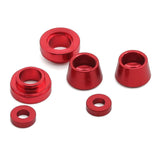 Maxbell Front Steering Bushing Spacer Kit Easy to Install Aluminum Steering Red