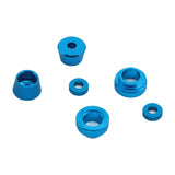 Maxbell Front Steering Bushing Spacer Kit Easy to Install Aluminum Steering Blue