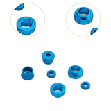 Maxbell Front Steering Bushing Spacer Kit Easy to Install Aluminum Steering Blue