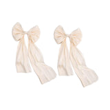 Maxbell 2 Pieces Satin Ribbons Gift Accessories Wide for Holiday Bridal Shower Party Champagne