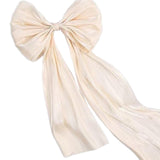 Maxbell 2 Pieces Satin Ribbons Gift Accessories Wide for Holiday Bridal Shower Party Champagne