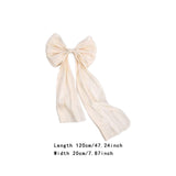 Maxbell 2 Pieces Satin Ribbons Gift Accessories Wide for Holiday Bridal Shower Party Champagne