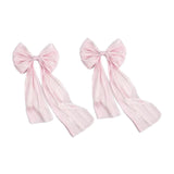 Maxbell 2 Pieces Satin Ribbons Gift Accessories Wide for Holiday Bridal Shower Party Light Pink