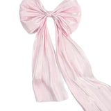 Maxbell 2 Pieces Satin Ribbons Gift Accessories Wide for Holiday Bridal Shower Party Light Pink