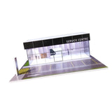 Maxbell 1/64 Model Car Display Case Ornament Micro Landscape Decor Miniature Scenery Service Center