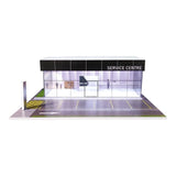 Maxbell 1/64 Model Car Display Case Ornament Micro Landscape Decor Miniature Scenery Service Center