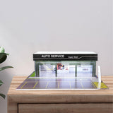 Maxbell 1/64 Model Car Display Case Ornament Micro Landscape Decor Miniature Scenery Car Wash Shop