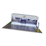 Maxbell 1/64 Model Car Display Case Ornament Micro Landscape Decor Miniature Scenery Milk Coffee Shop