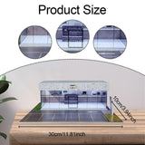 Maxbell 1/64 Model Car Display Case Ornament Micro Landscape Decor Miniature Scenery Milk Coffee Shop