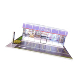 Maxbell 1/64 Model Car Display Case Ornament Micro Landscape Decor Miniature Scenery Store