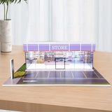 Maxbell 1/64 Model Car Display Case Ornament Micro Landscape Decor Miniature Scenery Store