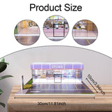 Maxbell 1/64 Model Car Display Case Ornament Micro Landscape Decor Miniature Scenery Store