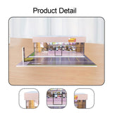 Maxbell 1/64 Model Car Display Case Ornament Micro Landscape Decor Miniature Scenery Hamburger Shop