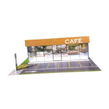 Maxbell 1/64 Model Car Display Case Ornament Micro Landscape Decor Miniature Scenery Cafe