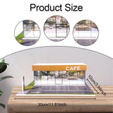 Maxbell 1/64 Model Car Display Case Ornament Micro Landscape Decor Miniature Scenery Cafe