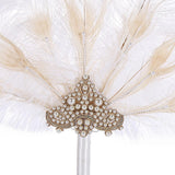 Maxbell Artificial Feather Fan Decorative Show Party Decor Guest Gift Bridal Costume