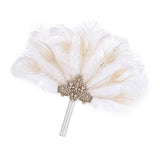 Maxbell Artificial Feather Fan Decorative Show Party Decor Guest Gift Bridal Costume