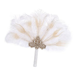 Maxbell Artificial Feather Fan Decorative Show Party Decor Guest Gift Bridal Costume
