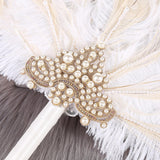 Maxbell Artificial Feather Fan Decorative Show Party Decor Guest Gift Bridal Costume