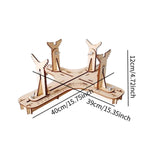 Maxbell Model Airplane Display Making Painting Tool Wood for Model Hobby Building 40cmx39cmx12cm
