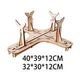 Maxbell Model Airplane Display Making Painting Tool Wood for Model Hobby Building 40cmx39cmx12cm