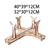 Maxbell Model Airplane Display Making Painting Tool Wood for Model Hobby Building 40cmx39cmx12cm