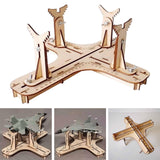 Maxbell Model Airplane Display Making Painting Tool Wood for Model Hobby Building 32cmx30cmx12cm