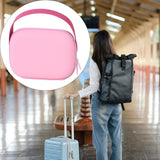 Maxbell Travel Makeup Bag Lightweight Small Tote Makeup Organizer Cosmetic Bag Women Pink