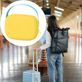 Maxbell Travel Makeup Bag Lightweight Small Tote Makeup Organizer Cosmetic Bag Women Yellow