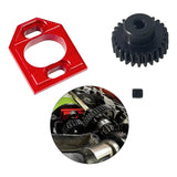 Maxbell Metal Motor Seat Easy to Install Lightweight 1:14 RC Car for 14301 14209 303 Red