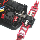 Maxbell Metal Motor Seat Easy to Install Lightweight 1:14 RC Car for 14301 14209 303 Red