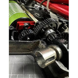 Maxbell Metal Motor Seat Easy to Install Lightweight 1:14 RC Car for 14301 14209 303 Red