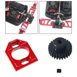 Maxbell Metal Motor Seat Easy to Install Lightweight 1:14 RC Car for 14301 14209 303 Red
