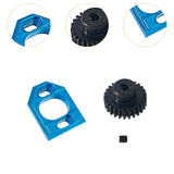 Maxbell Metal Motor Seat Easy to Install Lightweight 1:14 RC Car for 14301 14209 303 Black