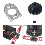 Maxbell Metal Motor Seat Easy to Install Lightweight 1:14 RC Car for 14301 14209 303 Silver