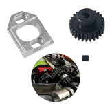 Maxbell Metal Motor Seat Easy to Install Lightweight 1:14 RC Car for 14301 14209 303 Silver