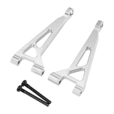Maxbell Rear Upper Arm Metal Sturdy Aluminum for 1:16 RC Car 16210 H16V3 16208 16209 Argent