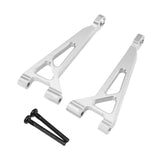 Maxbell Rear Upper Arm Metal Sturdy Aluminum for 1:16 RC Car 16210 H16V3 16208 16209 Argent