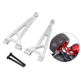 Maxbell Rear Upper Arm Metal Sturdy Aluminum for 1:16 RC Car 16210 H16V3 16208 16209 Argent