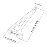 Maxbell Rear Upper Arm Metal Sturdy Aluminum for 1:16 RC Car 16210 H16V3 16208 16209 Argent