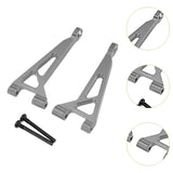 Maxbell Rear Upper Arm Metal Sturdy Aluminum for 1:16 RC Car 16210 H16V3 16208 16209 Titanium Color