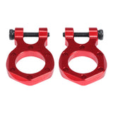 Maxbell 2x RC Metal Tow Hook Climbing Car RC Car Accessory Climbing Trailer Tow Hook red