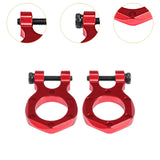 Maxbell 2x RC Metal Tow Hook Climbing Car RC Car Accessory Climbing Trailer Tow Hook red