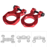 Maxbell 2x RC Metal Tow Hook Climbing Car RC Car Accessory Climbing Trailer Tow Hook red