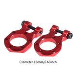 Maxbell 2x RC Metal Tow Hook Climbing Car RC Car Accessory Climbing Trailer Tow Hook red