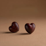 Maxbell Wood Key Chain Portable Housewarming Gift Minimalism Versatile Keyring Charm Heart Shaped