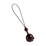 Maxbell Wood Phone Chain Birthday Gift Stylish Key Chain Decoration Hanging Ornament Cat Claw Shaped